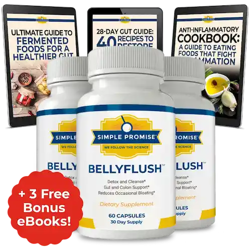 Bellyflush 3-month supply — three bottles most popular package